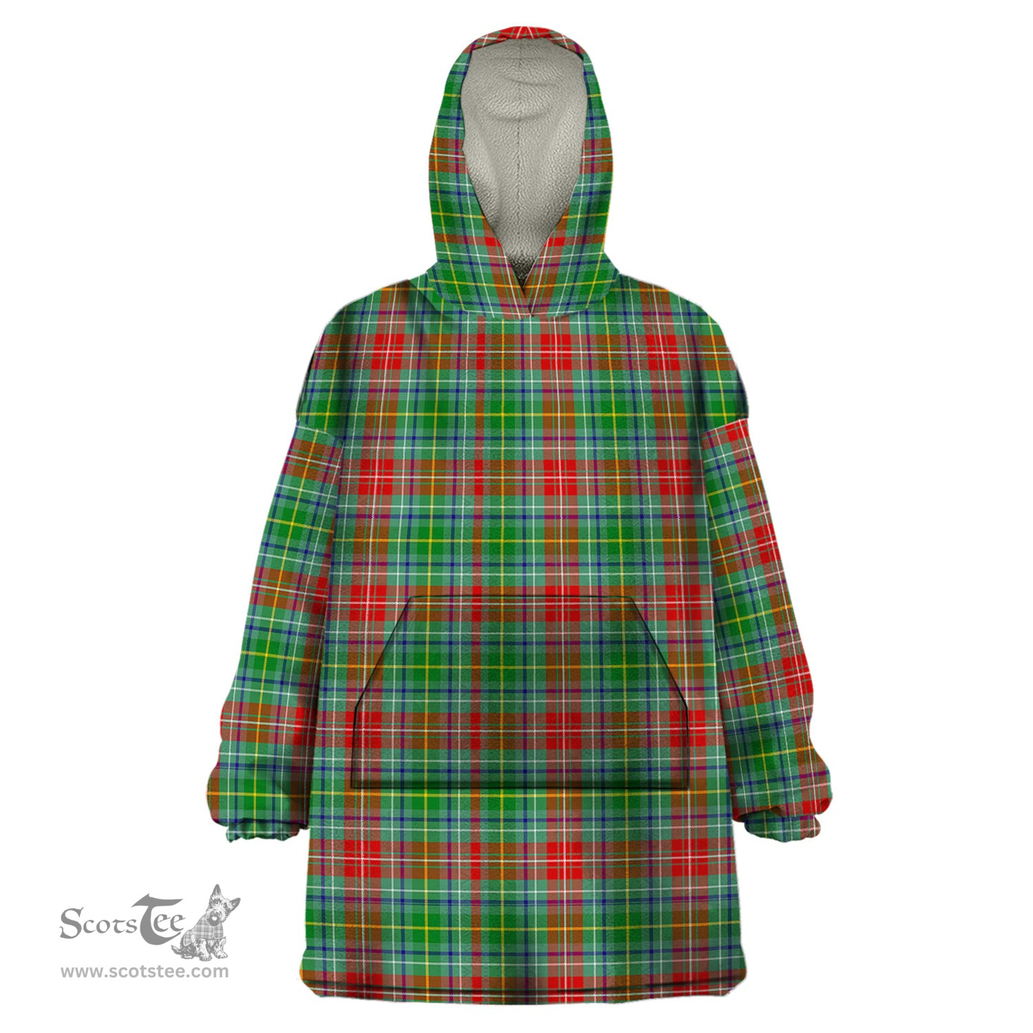 Scottish Muirhead Clan Tartan Snuggie Hoodie Plaid Wearable Blanket Hoodie