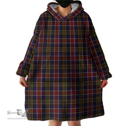Scottish Ruxton Clan Tartan Snuggie Hoodie Plaid Wearable Blanket Hoodie