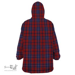 Scottish Wishart Dress Clan Tartan Snuggie Hoodie Plaid Wearable Blanket Hoodie