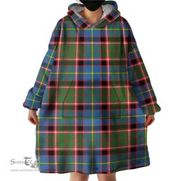 Scottish Norvel Clan Tartan Snuggie Hoodie Plaid Wearable Blanket Hoodie