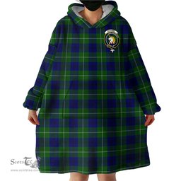 Scottish Oliphant Modern Clan Family Crest Tartan Snuggie Hoodie Plaid Wearable Blanket Hoodie