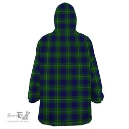 Scottish Oliphant Modern Clan Family Crest Tartan Snuggie Hoodie Plaid Wearable Blanket Hoodie