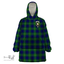 Scottish Oliphant Modern Clan Family Crest Tartan Snuggie Hoodie Plaid Wearable Blanket Hoodie