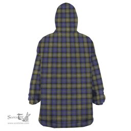 Scottish Rennie Clan Tartan Snuggie Hoodie Plaid Wearable Blanket Hoodie