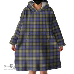 Scottish Rennie Clan Tartan Snuggie Hoodie Plaid Wearable Blanket Hoodie
