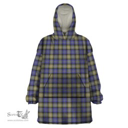 Scottish Rennie Clan Tartan Snuggie Hoodie Plaid Wearable Blanket Hoodie