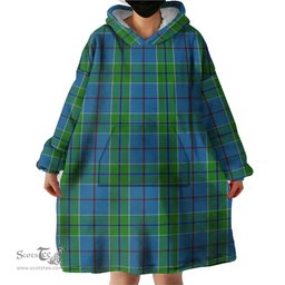 Scottish Vance Clan Tartan Snuggie Hoodie Plaid Wearable Blanket Hoodie