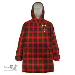 Scottish Rattray Modern Clan Family Crest Tartan Snuggie Hoodie Plaid Wearable Blanket Hoodie