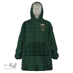 Scottish Scott Hunting Clan Family Crest Tartan Snuggie Hoodie Plaid Wearable Blanket Hoodie