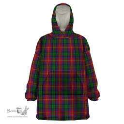 Scottish Rattray of Lude Clan Tartan Snuggie Hoodie Plaid Wearable Blanket Hoodie