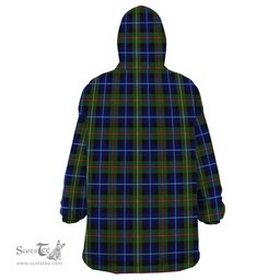Scottish Smith Modern Clan Tartan Snuggie Hoodie Plaid Wearable Blanket Hoodie