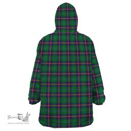 Scottish Young Modern Clan Tartan Snuggie Hoodie Plaid Wearable Blanket Hoodie