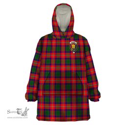 Scottish Wauchope Clan Family Crest Tartan Snuggie Hoodie Plaid Wearable Blanket Hoodie