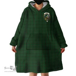 Scottish Skene or Tribe of Mar Clan Family Crest Tartan Snuggie Hoodie Plaid Wearable Blanket Hoodie