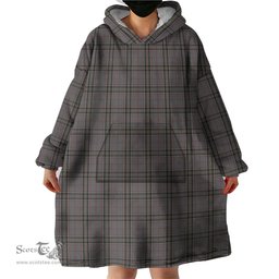 Scottish Stewart Grey Clan Tartan Snuggie Hoodie Plaid Wearable Blanket Hoodie