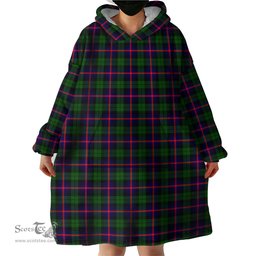 Scottish Urquhart Modern Clan Tartan Snuggie Hoodie Plaid Wearable Blanket Hoodie