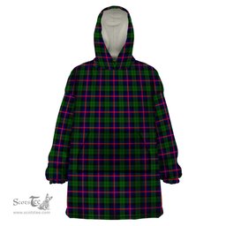 Scottish Urquhart Modern Clan Tartan Snuggie Hoodie Plaid Wearable Blanket Hoodie