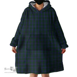 Scottish Sutherland Clan Tartan Snuggie Hoodie Plaid Wearable Blanket Hoodie