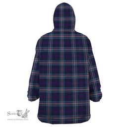 Scottish Nevoy Clan Tartan Snuggie Hoodie Plaid Wearable Blanket Hoodie