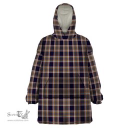 Scottish Stewart Navy Clan Tartan Snuggie Hoodie Plaid Wearable Blanket Hoodie