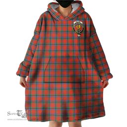 Scottish Sinclair Ancient Clan Family Crest Tartan Snuggie Hoodie Plaid Wearable Blanket Hoodie