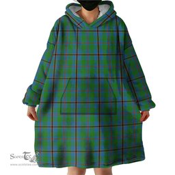 Scottish Snodgrass Clan Tartan Snuggie Hoodie Plaid Wearable Blanket Hoodie