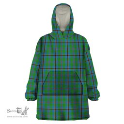 Scottish Snodgrass Clan Tartan Snuggie Hoodie Plaid Wearable Blanket Hoodie