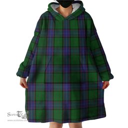 Scottish Storrie Clan Tartan Snuggie Hoodie Plaid Wearable Blanket Hoodie