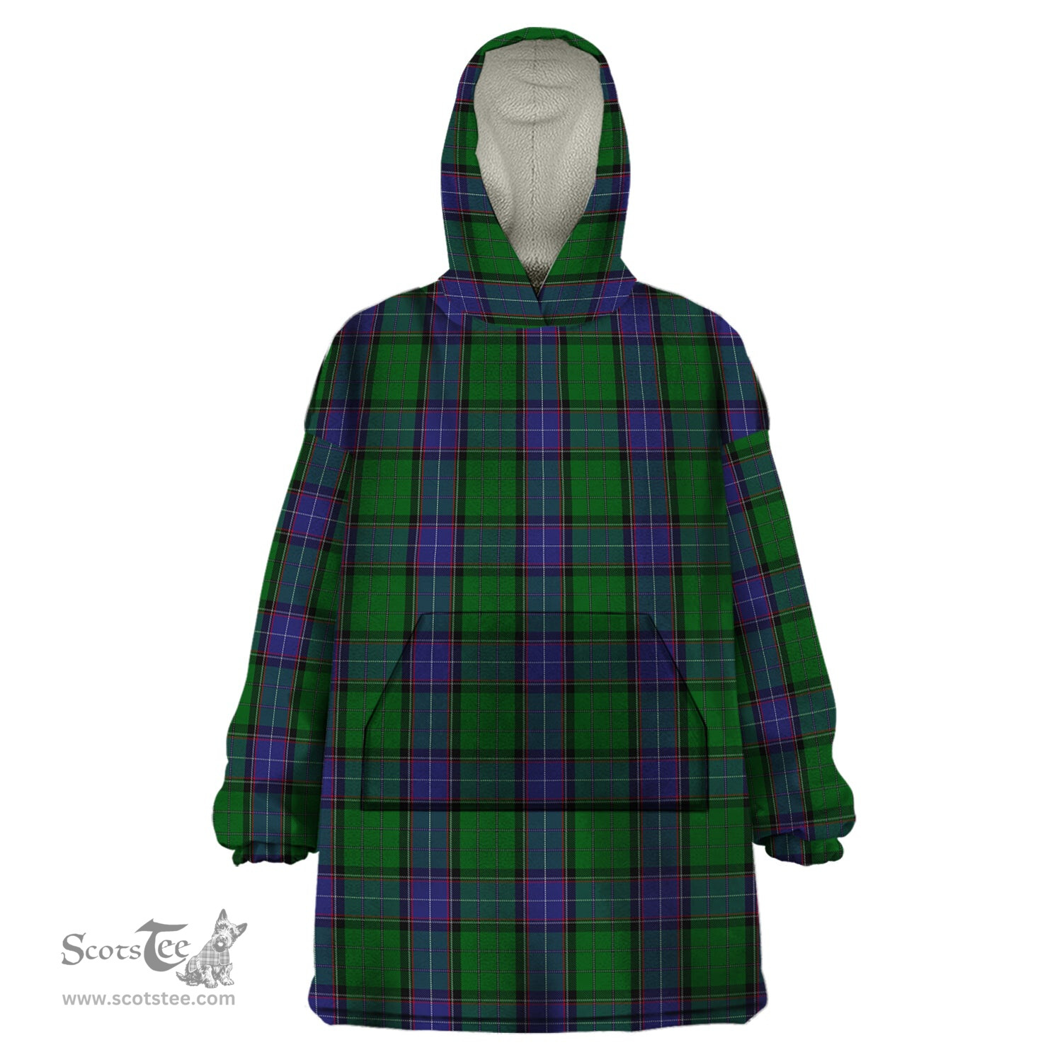 Scottish Storrie Clan Tartan Snuggie Hoodie Plaid Wearable Blanket Hoodie