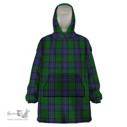 Scottish Storrie Clan Tartan Snuggie Hoodie Plaid Wearable Blanket Hoodie