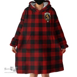 Scottish Rob Roy Macgregor Clan Family Crest Tartan Snuggie Hoodie Plaid Wearable Blanket Hoodie