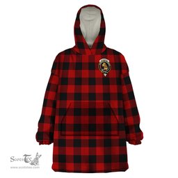 Scottish Rob Roy Macgregor Clan Family Crest Tartan Snuggie Hoodie Plaid Wearable Blanket Hoodie