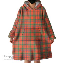 Scottish Munro Ancient Clan Tartan Snuggie Hoodie Plaid Wearable Blanket Hoodie