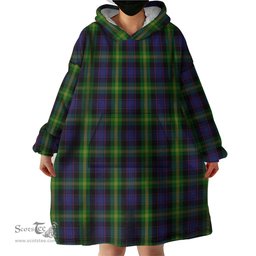 Scottish Watson Clan Tartan Snuggie Hoodie Plaid Wearable Blanket Hoodie