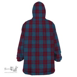 Scottish Reagan Clan Tartan Snuggie Hoodie Plaid Wearable Blanket Hoodie