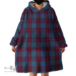 Scottish Reagan Clan Tartan Snuggie Hoodie Plaid Wearable Blanket Hoodie