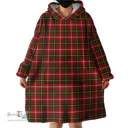 Scottish Thirkill Clan Tartan Snuggie Hoodie Plaid Wearable Blanket Hoodie