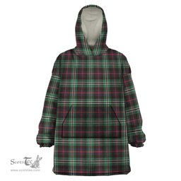 Scottish Rollo Hunting Clan Tartan Snuggie Hoodie Plaid Wearable Blanket Hoodie