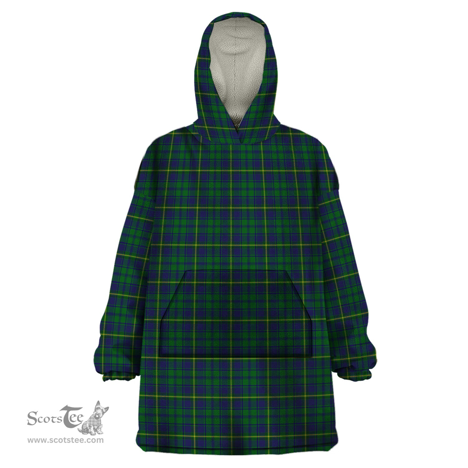 Scottish Princess Beatrice Hunting Clan Tartan Snuggie Hoodie Plaid Wearable Blanket Hoodie