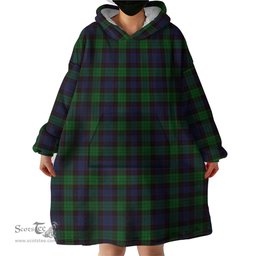 Scottish Stewart Old Clan Tartan Snuggie Hoodie Plaid Wearable Blanket Hoodie