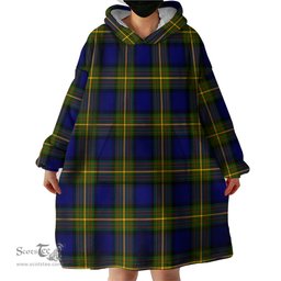 Scottish Muir Clan Tartan Snuggie Hoodie Plaid Wearable Blanket Hoodie