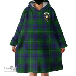 Scottish Oliphant Clan Family Crest Tartan Snuggie Hoodie Plaid Wearable Blanket Hoodie