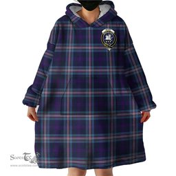 Scottish Nevoy Clan Family Crest Tartan Snuggie Hoodie Plaid Wearable Blanket Hoodie