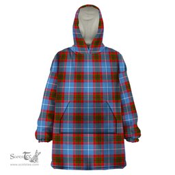 Scottish Pennycook Clan Tartan Snuggie Hoodie Plaid Wearable Blanket Hoodie