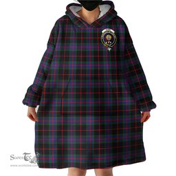 Scottish Nairn Clan Family Crest Tartan Snuggie Hoodie Plaid Wearable Blanket Hoodie