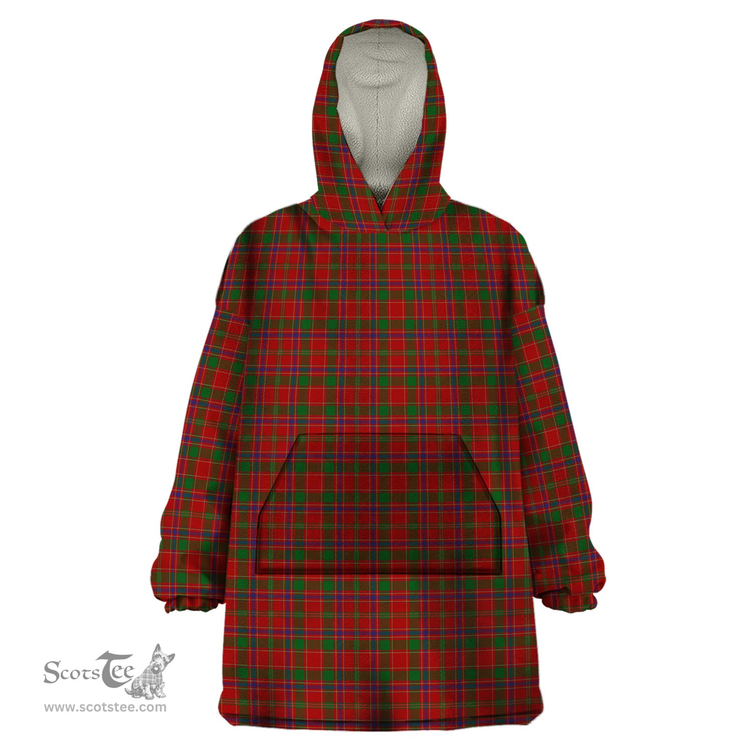 Scottish Munro Clan Tartan Snuggie Hoodie Plaid Wearable Blanket Hoodie