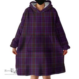 Scottish Phillips Clan Tartan Snuggie Hoodie Plaid Wearable Blanket Hoodie