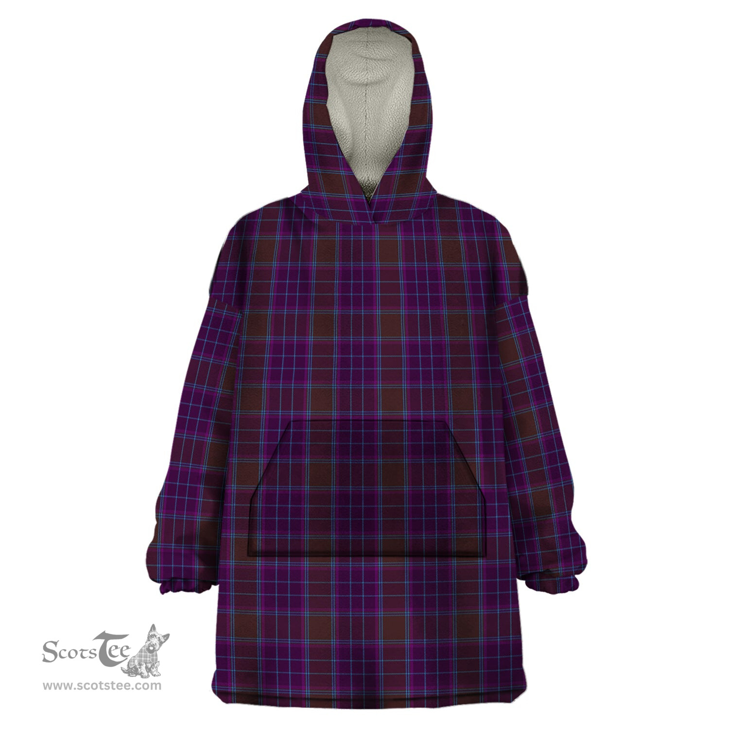 Scottish Phillips Clan Tartan Snuggie Hoodie Plaid Wearable Blanket Hoodie