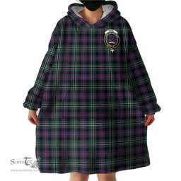 Scottish Rose Hunting Modern Clan Family Crest Tartan Snuggie Hoodie Plaid Wearable Blanket Hoodie