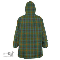 Scottish O'Brien Clan Tartan Snuggie Hoodie Plaid Wearable Blanket Hoodie